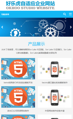 打造企業(yè)品牌新標(biāo)桿 基于帝國CMS的HTML5自適應(yīng)藍(lán)色整站模板解決方案